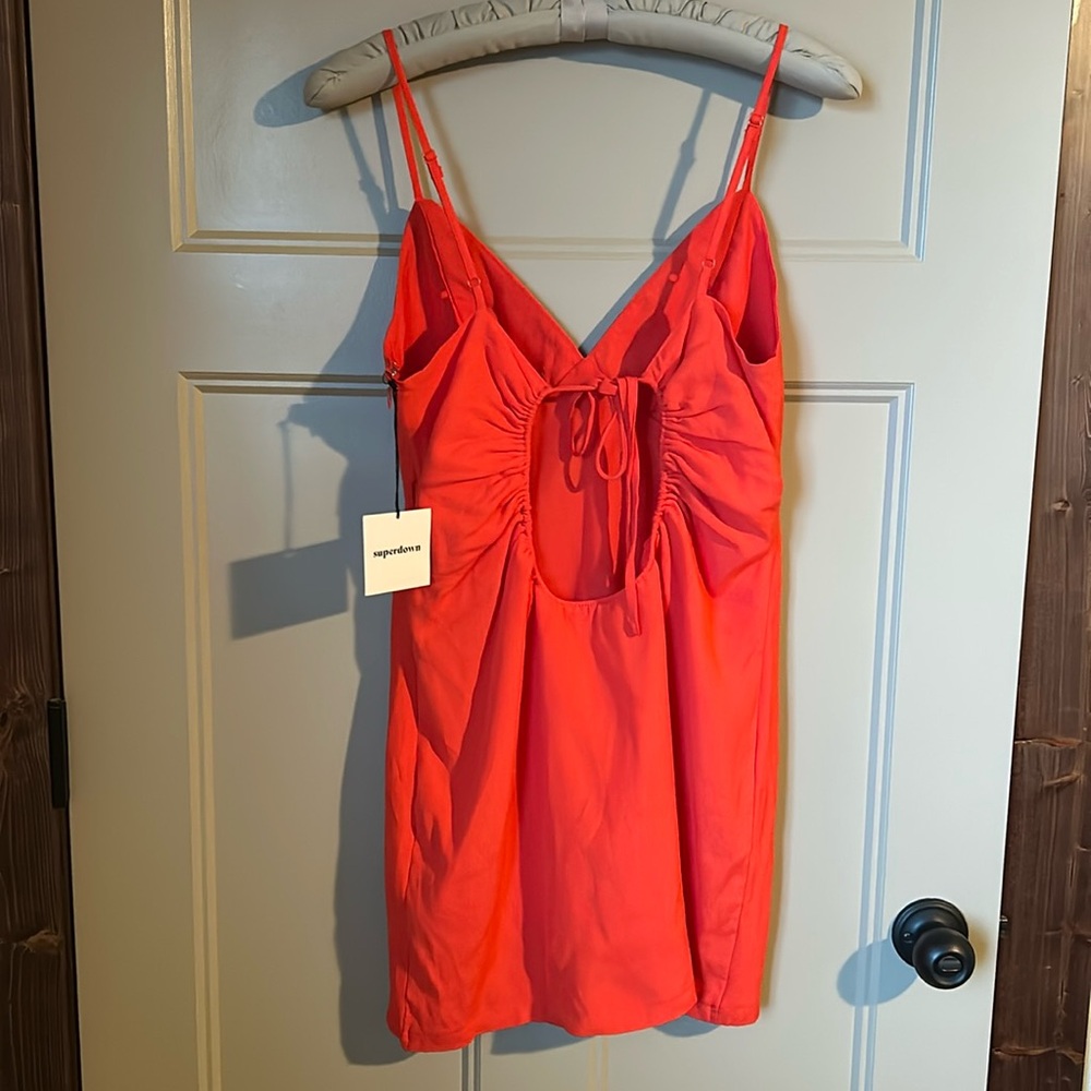 NWT Superdown open back dress